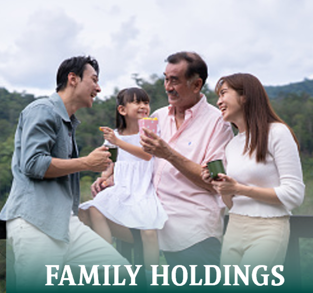 A family enjoying some time together
