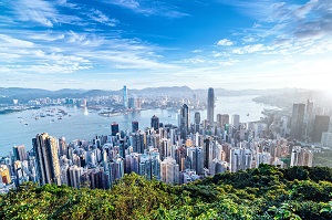 Hong Kong Skyline with buildings