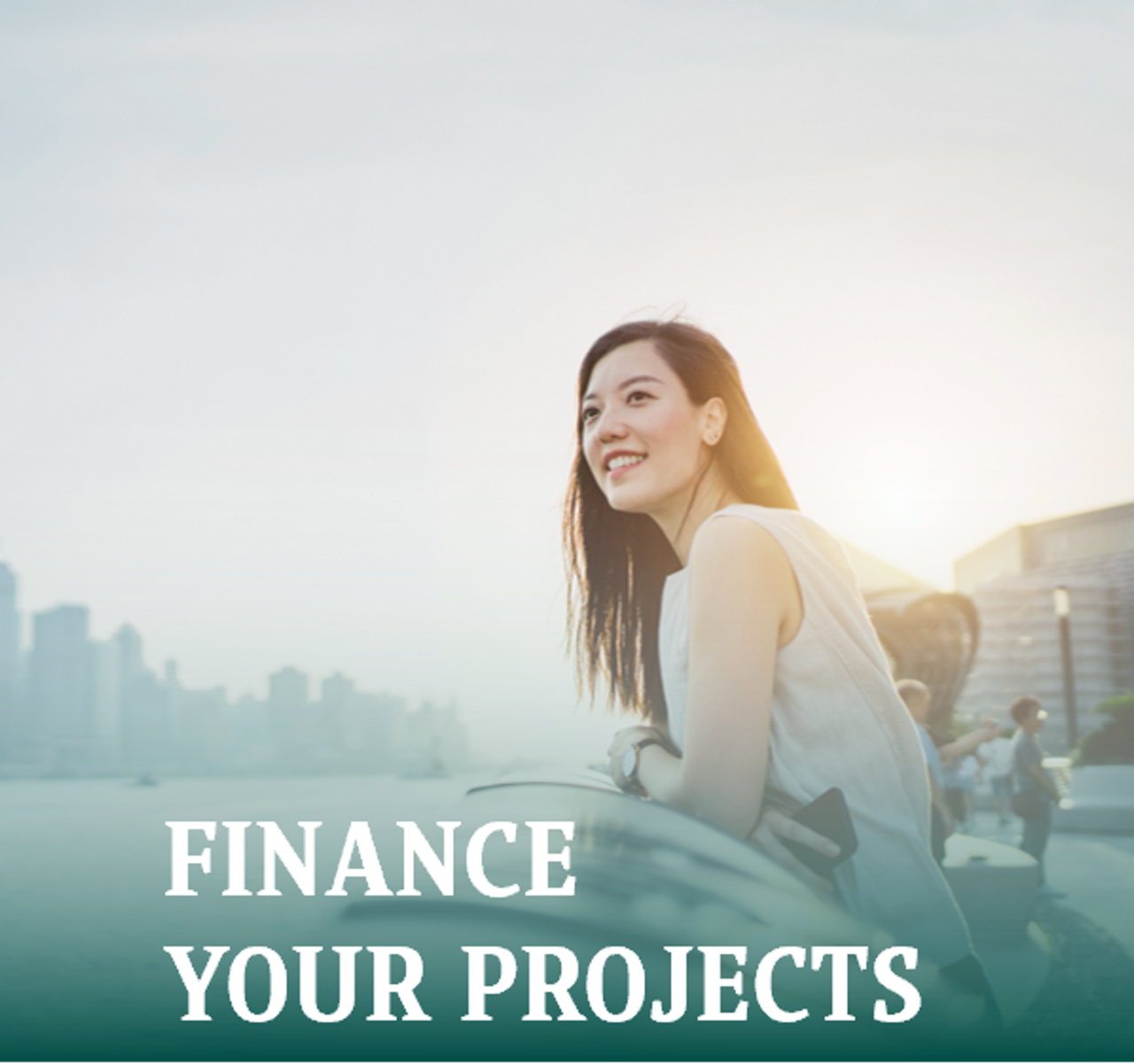 a woman thinking on how to finance her projects
