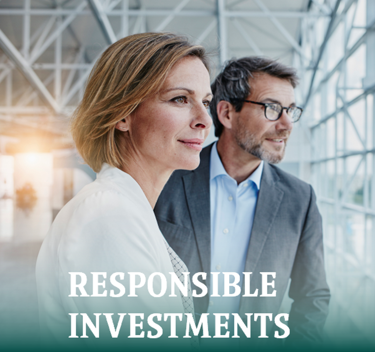 A men and a women working in front of a desk