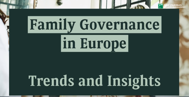 New report: “Family Governance in Europe: trends and insights”