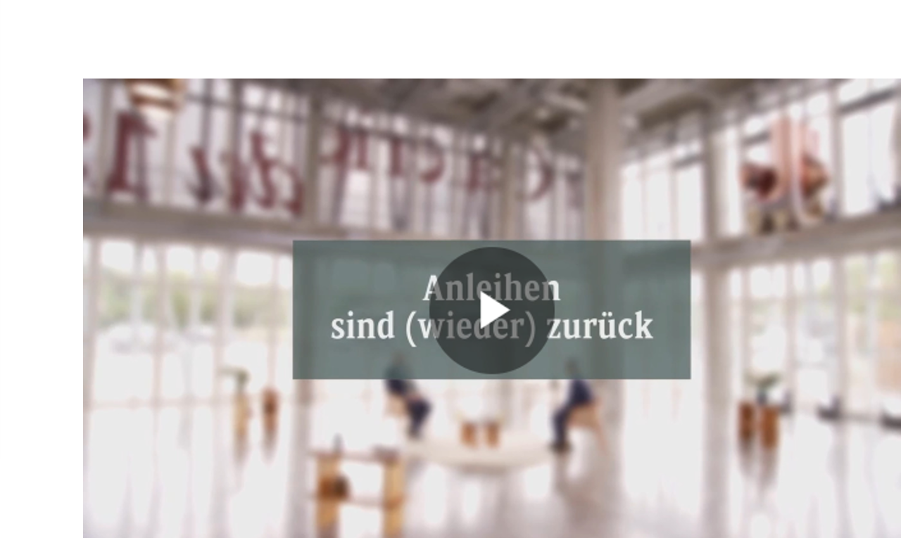 Anleihen sind (wieder)  zurück: die letzte  Chance, sich hohe  Zinsen zu sichern