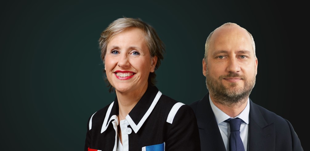 Présentation des fonds evergreen Deux personnes souriantes avec une femme à gauche et un homme à droite