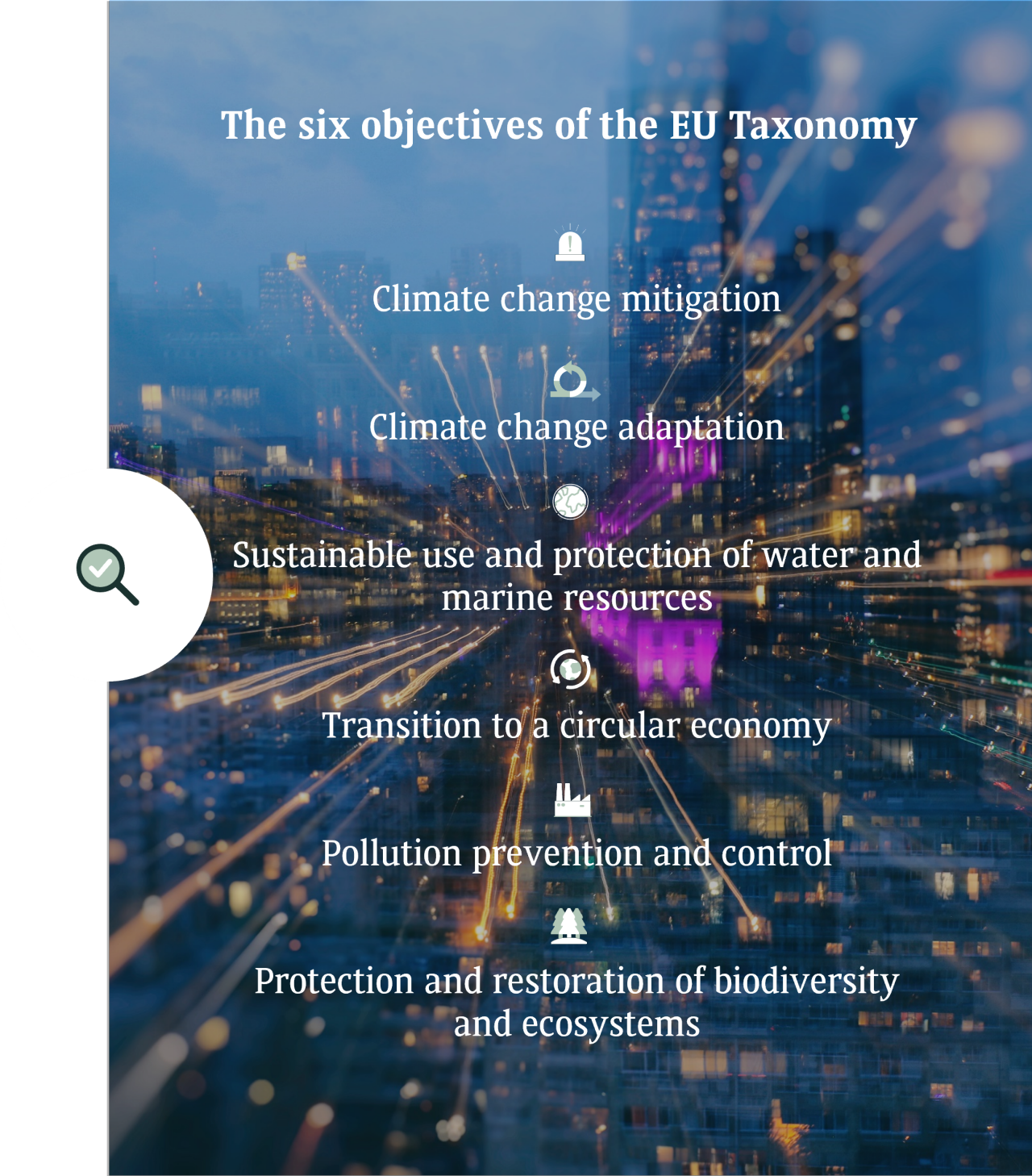 Objectifs de la taxonomie